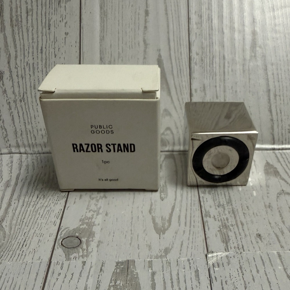 Public‎ Goods Razor Stand Silver New - Picture 2 of 4